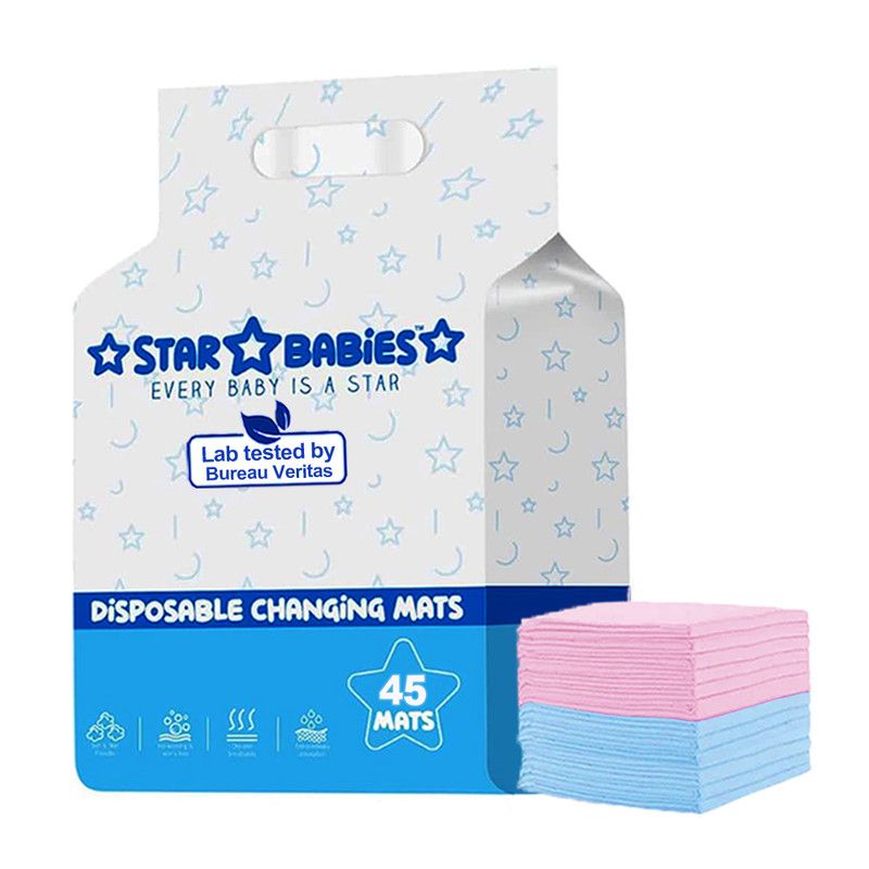 Star Babies - Disposable Changing Mats - 45 X 60 cm - Multicolor - 45 Pcs