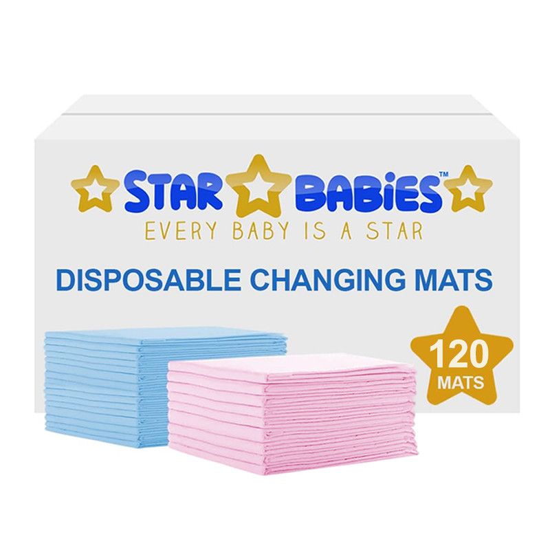 Star Babies - Disposable Changing Mats - Multicolor - 120 Pcs