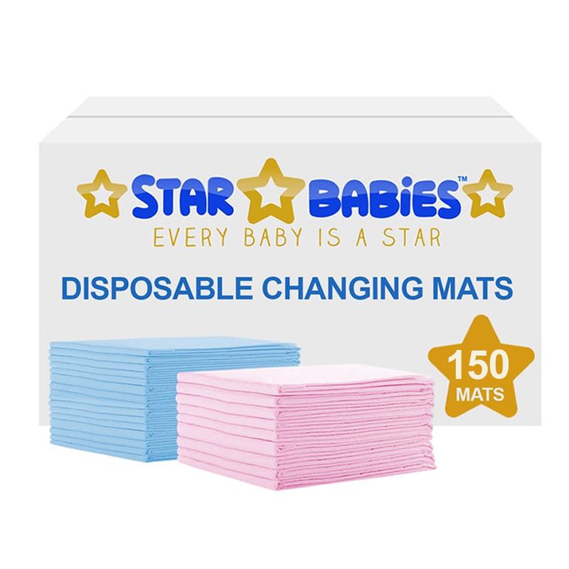 Star Babies - Disposable Changing Mats - Multicolor - 150 Pcs