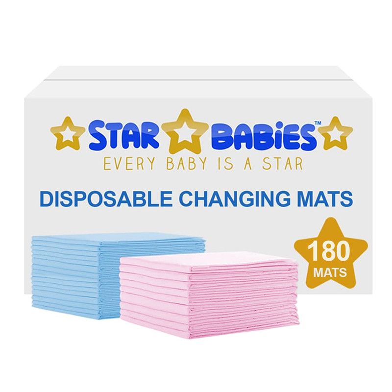 Star Babies - Disposable Changing Mats - Multicolor - 180 Pcs