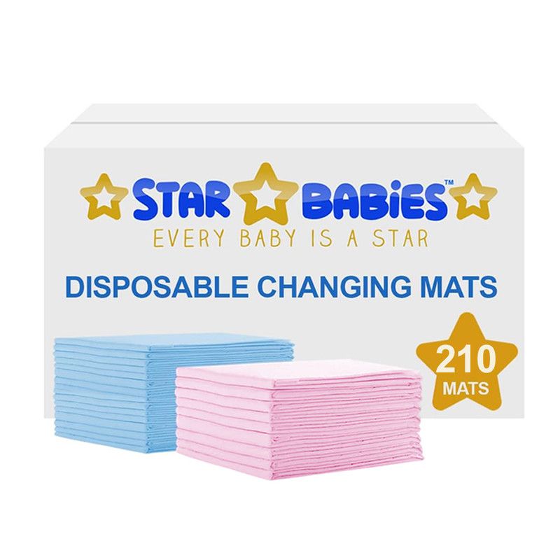 Star Babies - Disposable Changing Mats - Multicolor - 210 Pcs