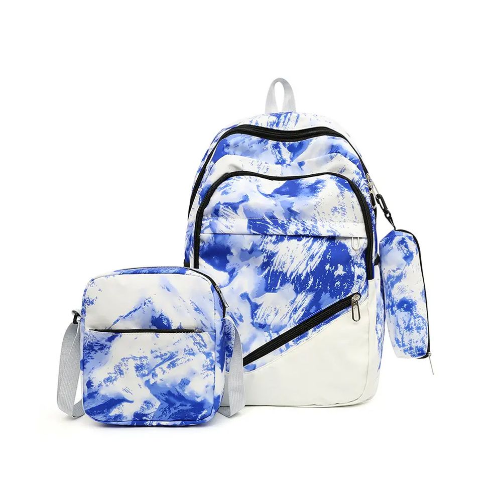 Star Babies - Backpack With Lunch Box Bag & Pencil Case 3pc Set - Blue