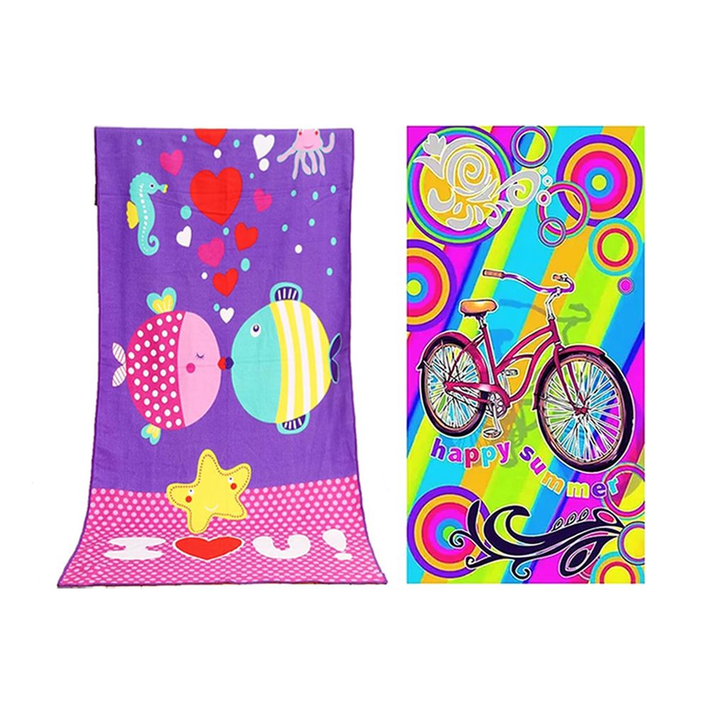 Star Babies - Happy Summer And I Love You Printed Beach Towel - Pack of 2