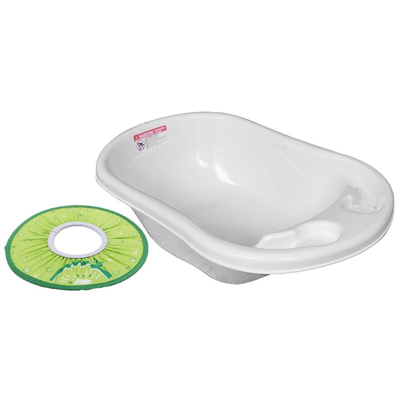 Star Babies - Sunbaby Splash Bath Tub With Kids Shower Cap - White/Green