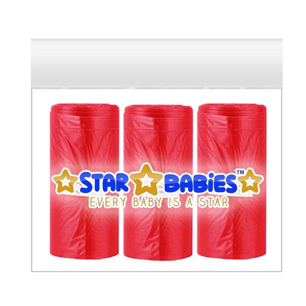 Star Babies - Scented Bags - Red - Pack of 3 - 45 Pcs