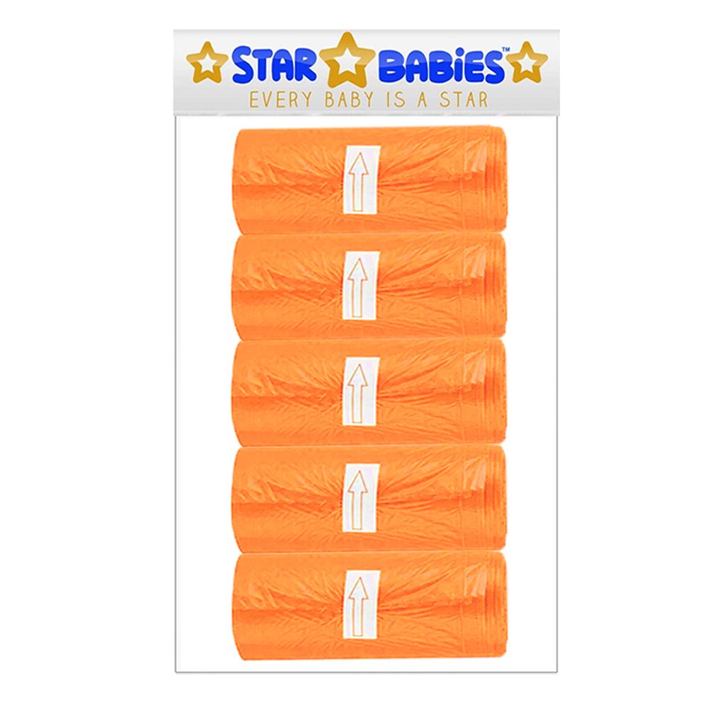 Star Babies - Scented Bags - Orange - Pack of 5 - 75 Pcs