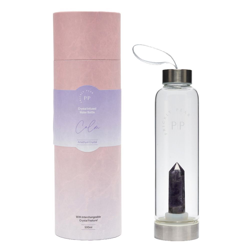 Prickly Pear - Amethyst Interchangeable Crystal Water Bottle