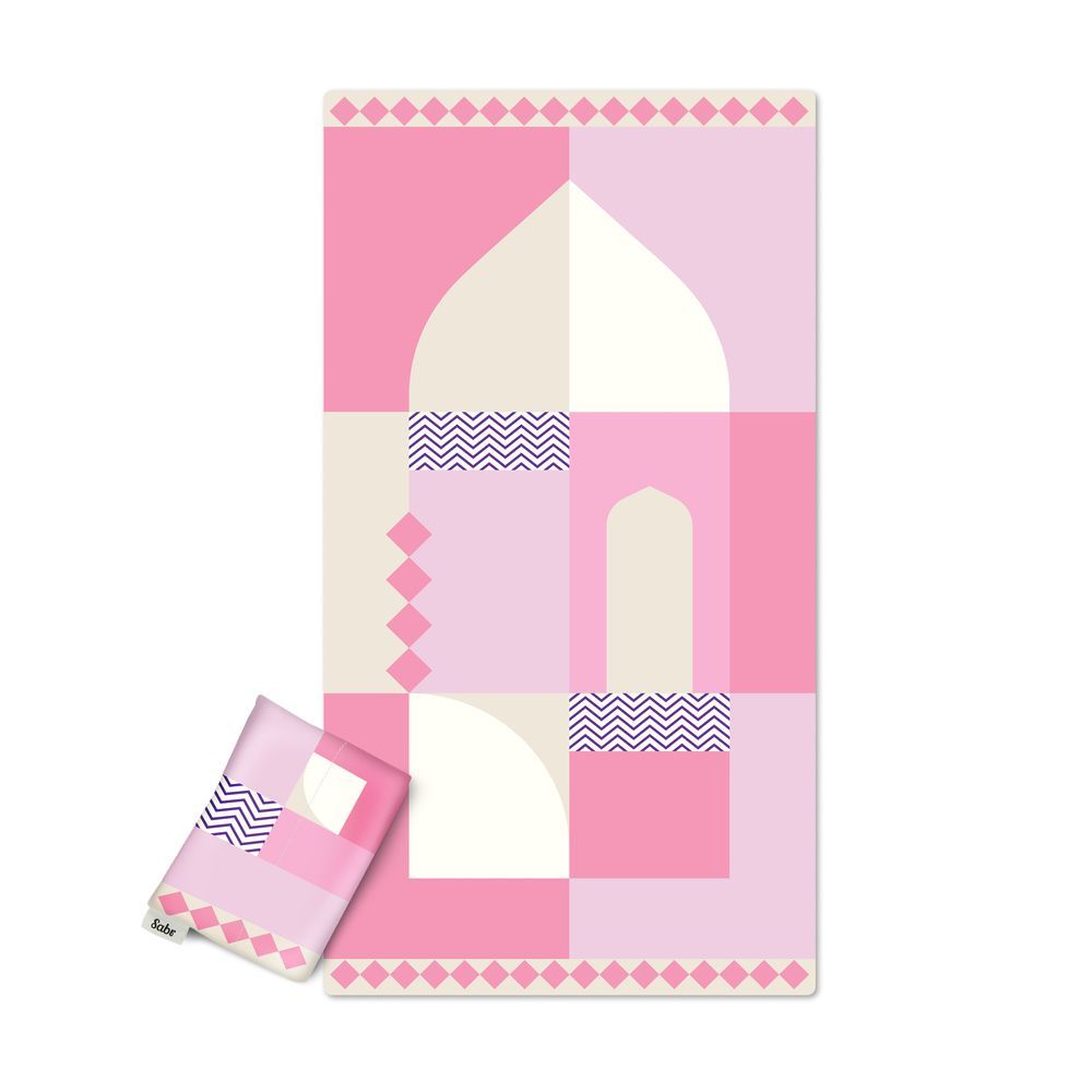 Sabr - Al Ula Pocket Prayer Mat - Pink