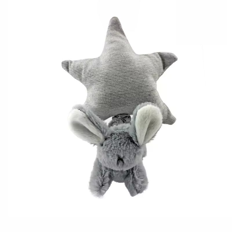 Factory Price - Hanging Animal Plush Crib Toy With Music - Rabbit