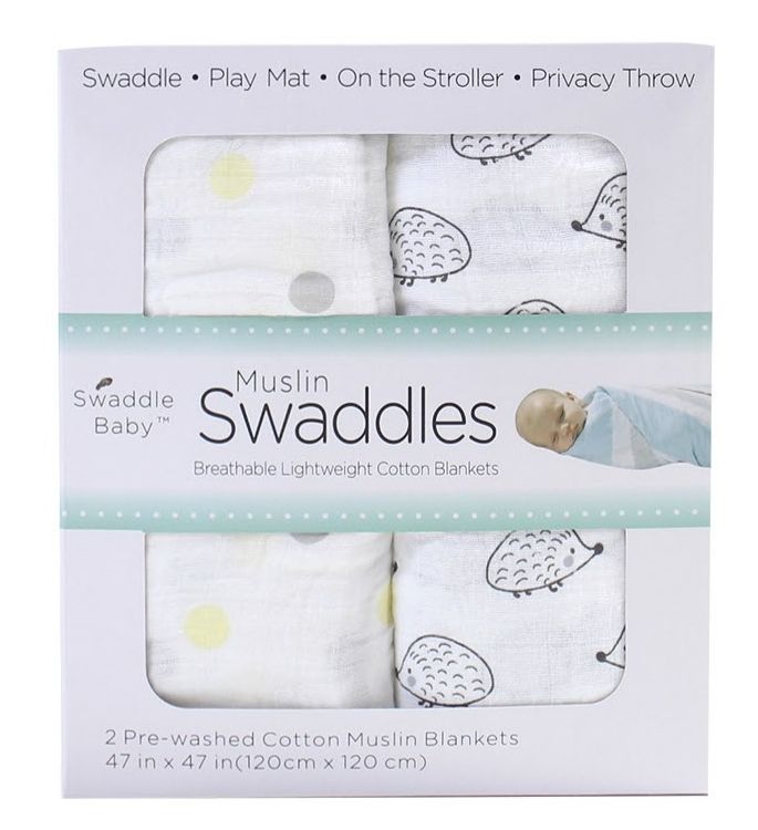 Factory Price - Muslin Swaddle Gift Set - 120x120 cm - 2 Pcs