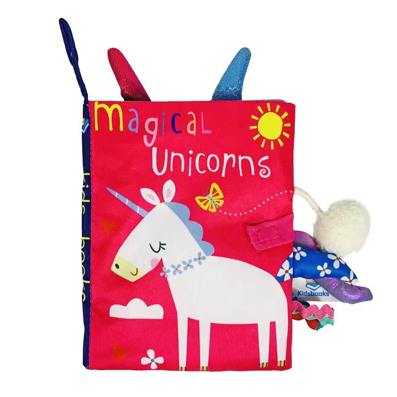 Caden Washable Activity Cloth Book - Magical Unicorns