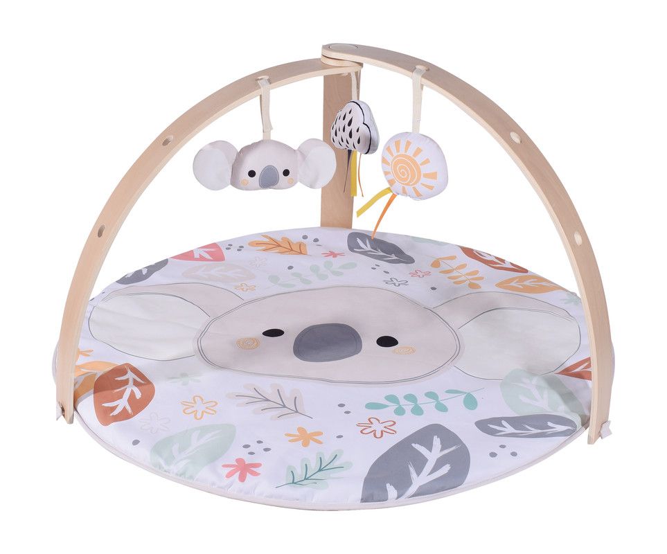 Factory Price - Nyra Wooden Activity Play Gym With Plush Toys - Koala B