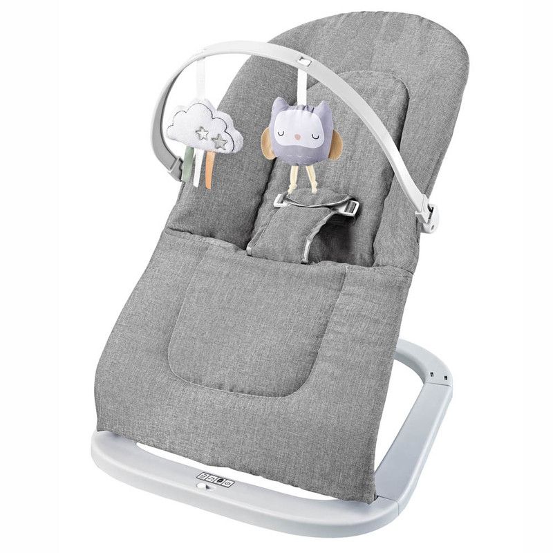 Factory Price - Winston Baby Bouncer With Removable Toys and Musics - Grey