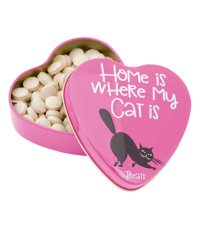 Sanal - Home Is Where My Cat Is Yeast Treats Heart Tin - 60g