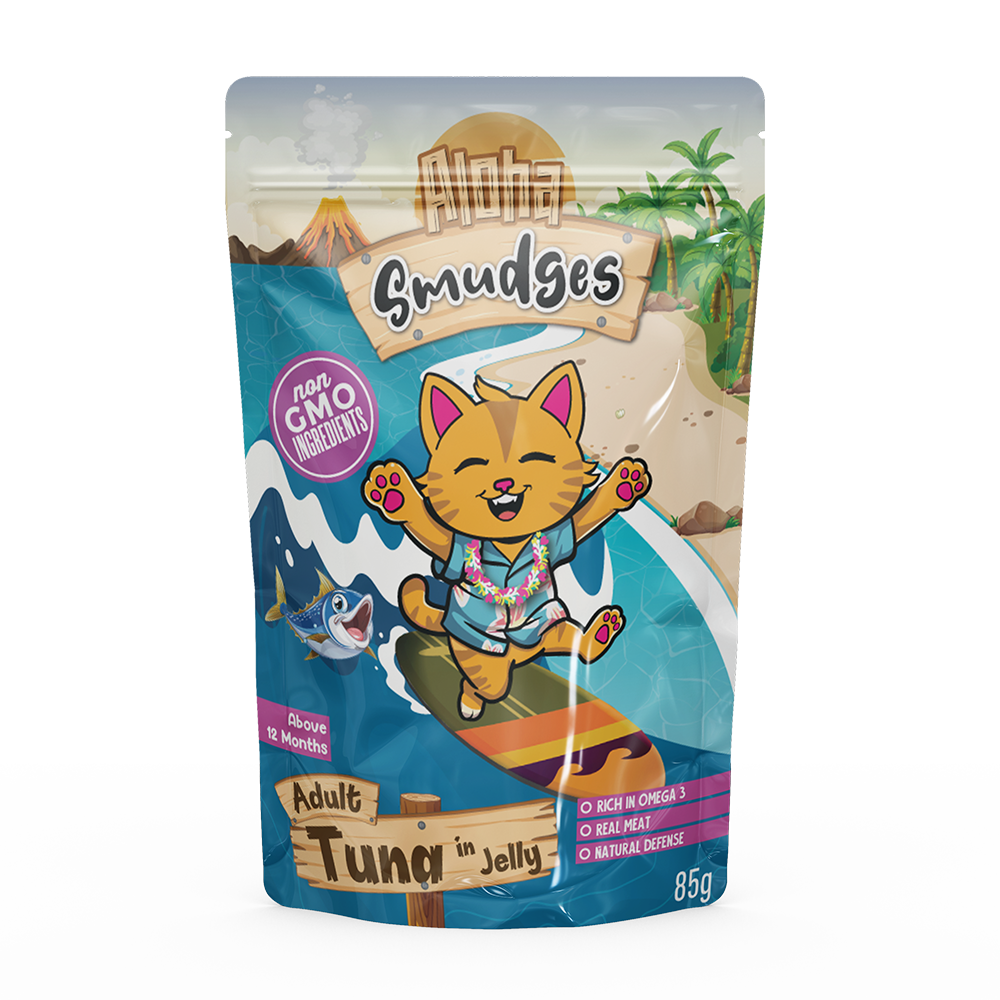 NutraPet - Aloha Smudges Tuna Cat Wet Food In Jelly - 85gm