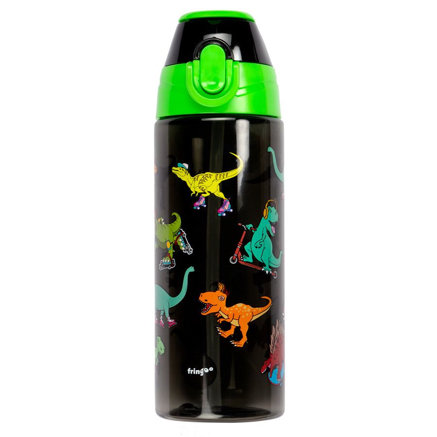 Fringoo - Leakproof Water Bottle - Dinosaurs Skaters