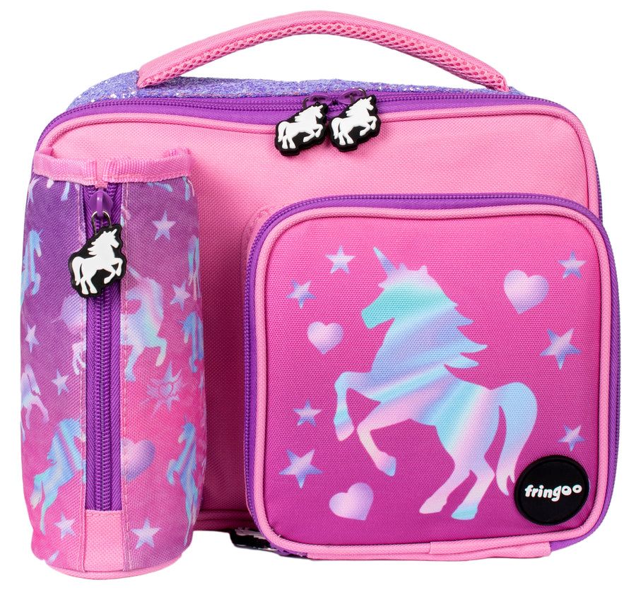 Fringoo - Square Fringoo Lunch Bag - Unicorn Ombre