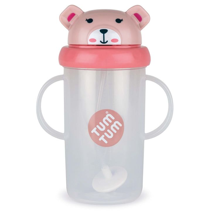 Tum Tum - Series 3 Tippy Up Weighted Straw Cup - Pink - 300 ml