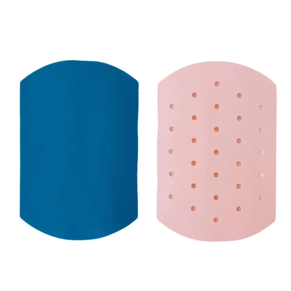 Krumbsco - Rectangle Reusable Baking Mats - Pink/Blue - 2 Pcs