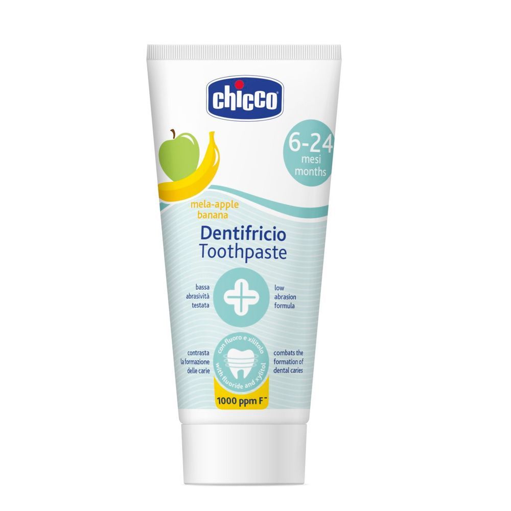 Chicco - Apple Banana Toothpaste With Fluoride- 50ml