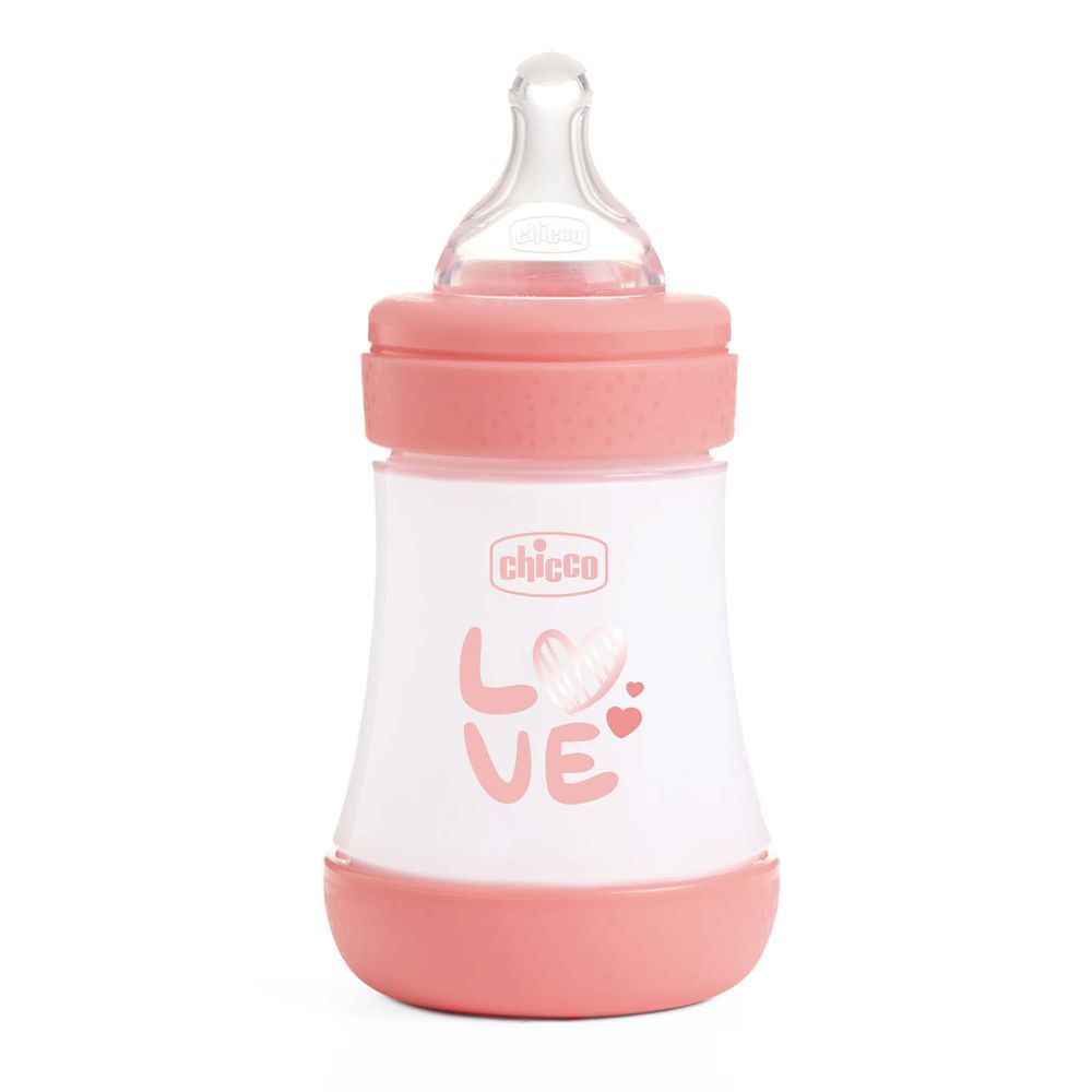 Chicco - Perfect 5 Anti Colic Feeding Bottle - 150ml - Pink