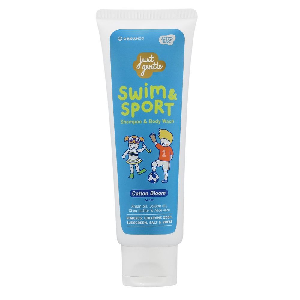 Just Gentle - Swim And Sport Shampoo And Body Wash - Cotton Bloom - 180ml