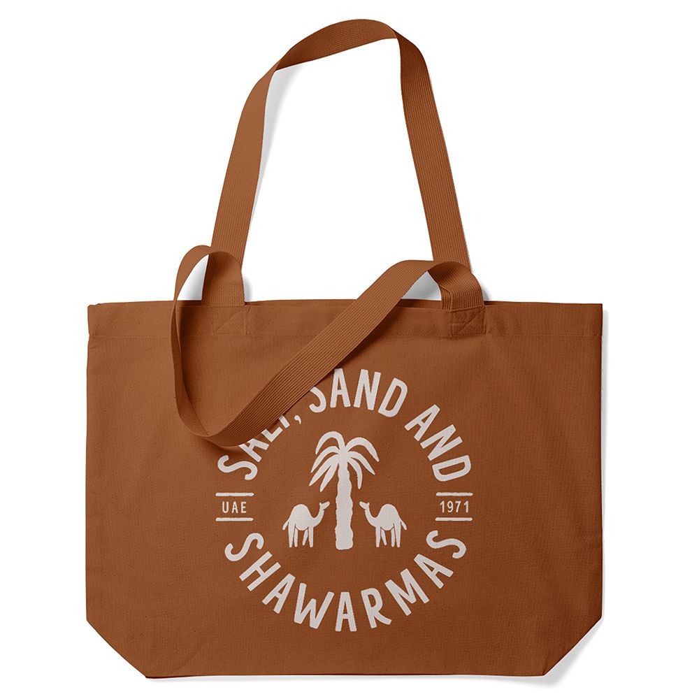 Little Majlis - Market Tote Salt, Sand & Shawarmas - Ochre