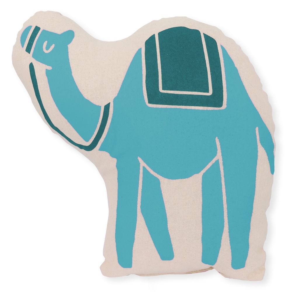 Little Majlis - Character Cushion Bedouin Camel - Blue