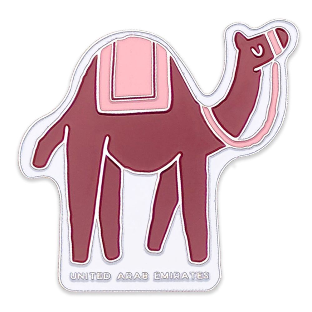 Little Majlis - Enamel Magnet Camel - Burgundy