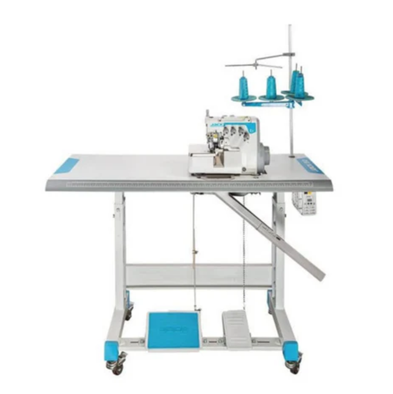 Jack - E4S-3 Direct Drive High Speed 3 Thread Industrial Overlock Machine - White