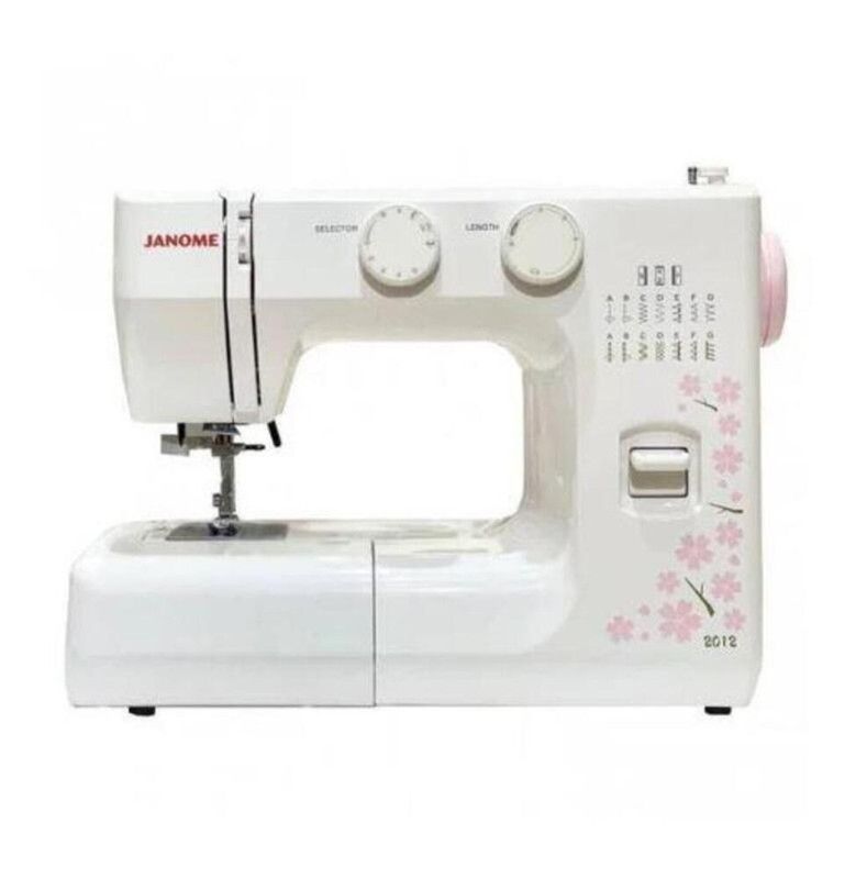 Janome - 2012 Sewing Machine With 12 Built In Stitches - White