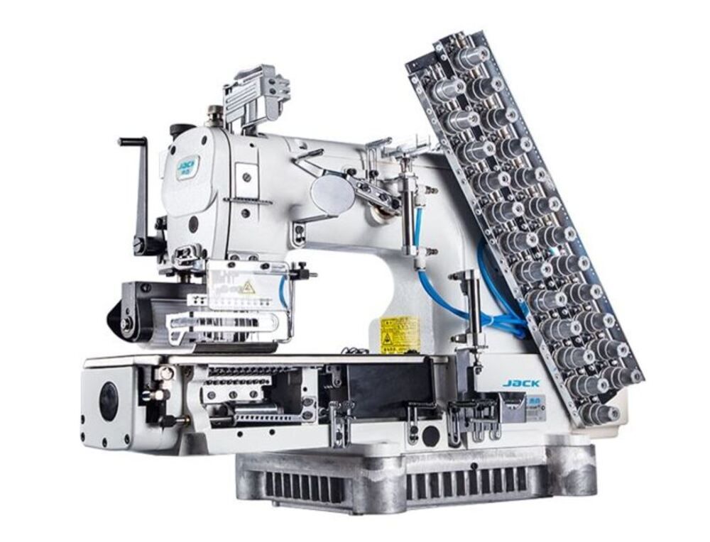 جاك - ماكينة خياطة ذات 6 إبر ذات محرك مباشر - أبيض