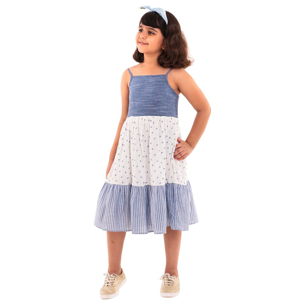 A Little Fable - Ditsy Dress - Blue