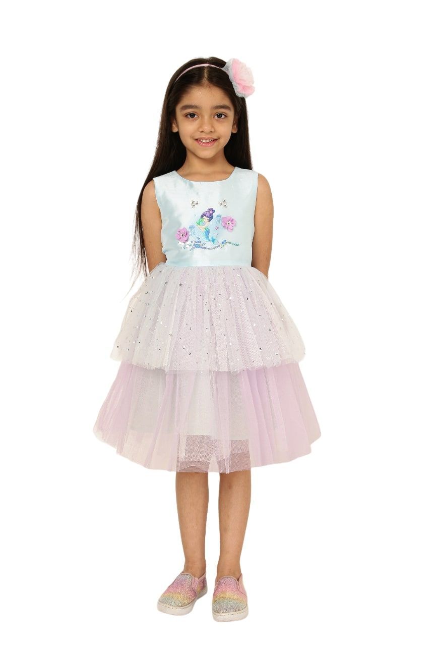 A Little Fable - Girl's Crystal Mermaid Dress