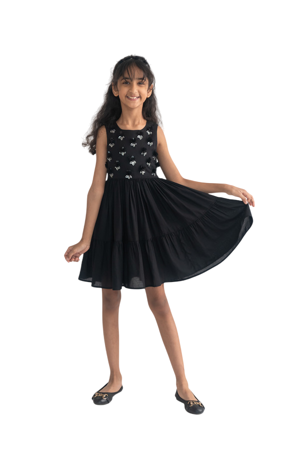 A Little Fable - Mini Celeste Dress - Black