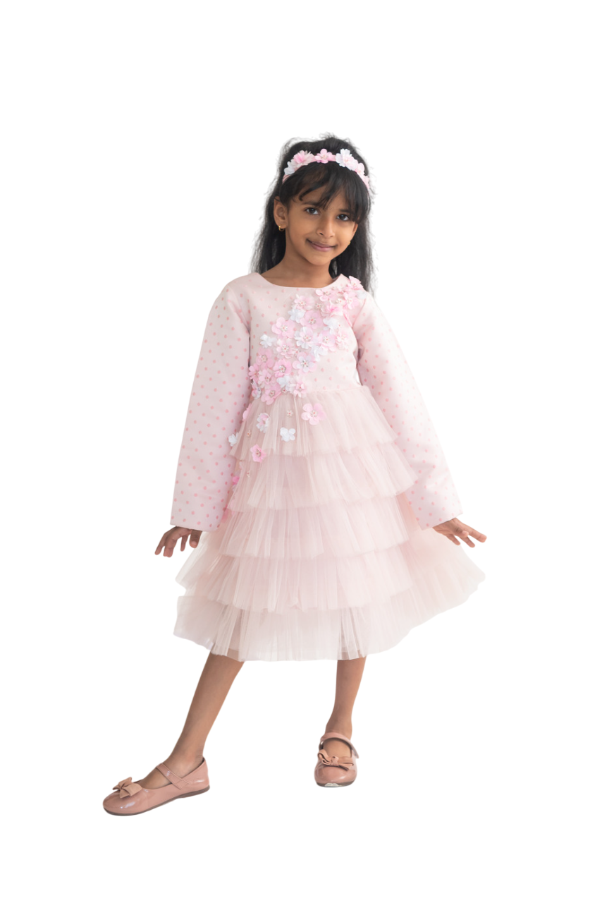 A Little Fable - Freesia Dress - Pink