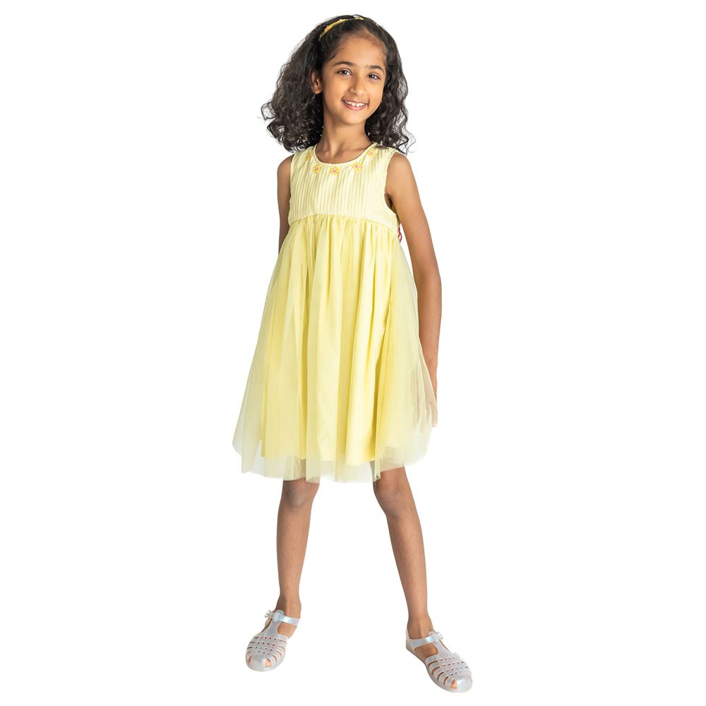 A Little Fable - Butterfly Wings Dress - Yellow