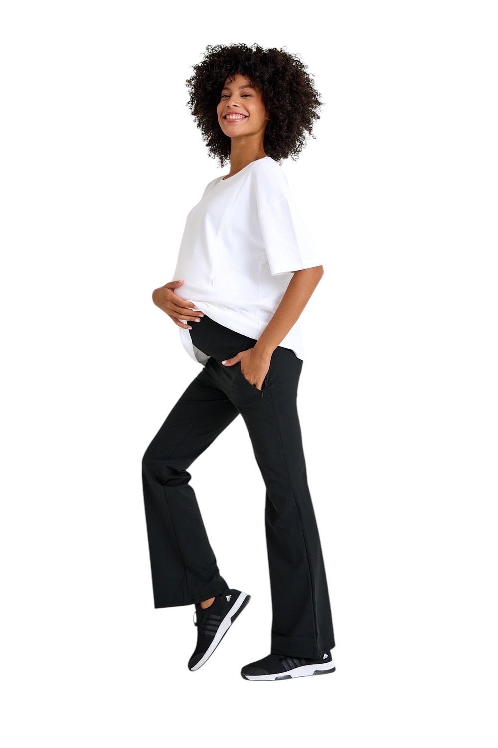 Accouchee - Ultimate Comfort Warm Flare Maternity Pants - Black