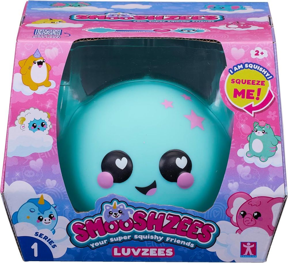 SMOOSHZEES - Luvzees Noodle Axolotl Supersoft Cuddly And Squishy Toy - Blue