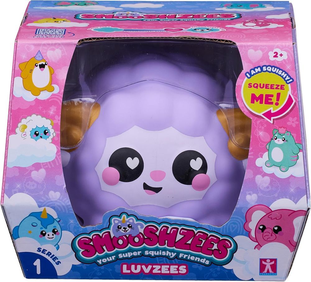 SMOOSHZEES - Luvzees Willow Sheep Supersoft Cuddly And Squishy Toy - Purple