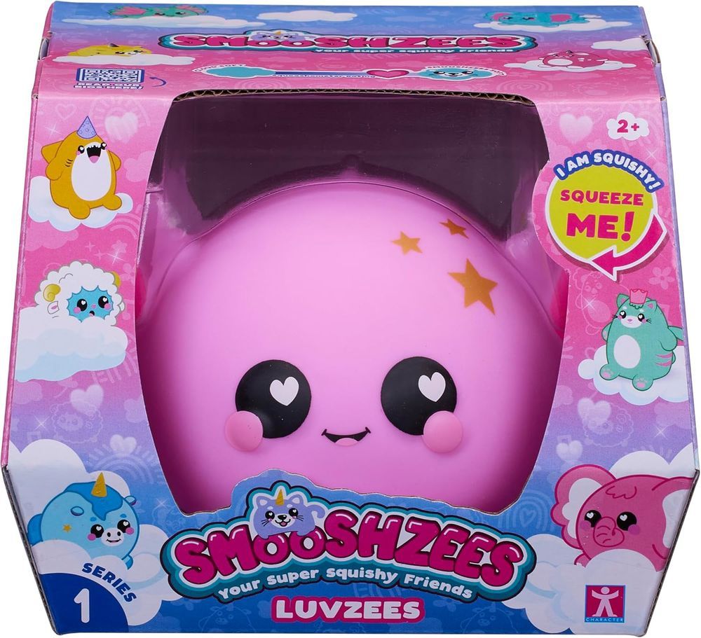 SMOOSHZEES -  Luvzees Jelly Axolotl Supersoft Cuddly And Squishy Toy - Pink