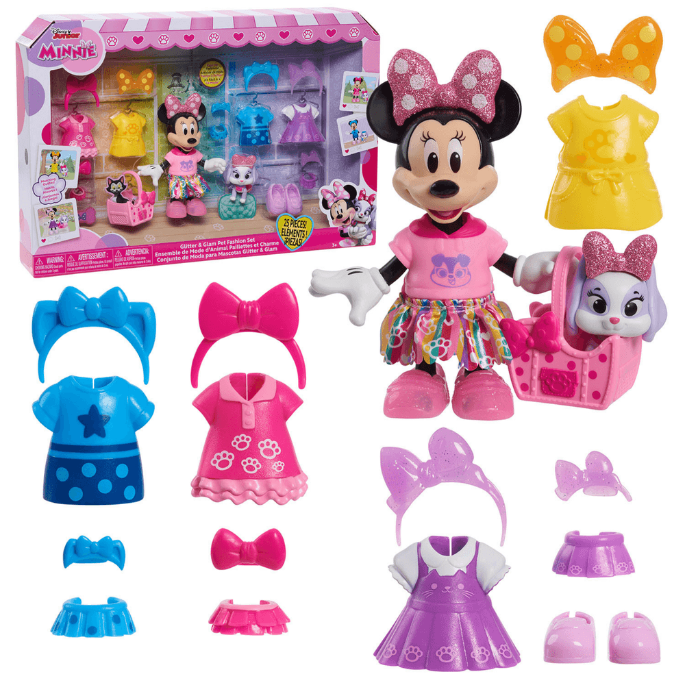 Disney - Minnie Mouse Glitter And Glam Pet Fashion Set