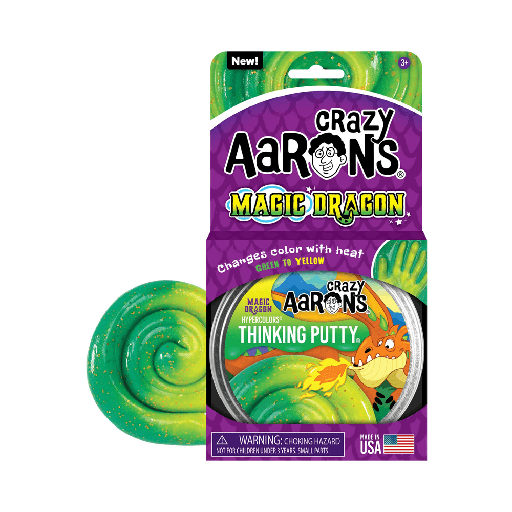 Crazy Aaron's - Hypercolours Magic Dragon Thinking Putty - Green - 90gm