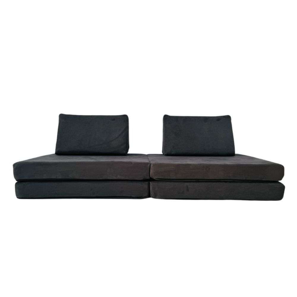 Moon Kids - Play Sofa - Dark Grey Suede