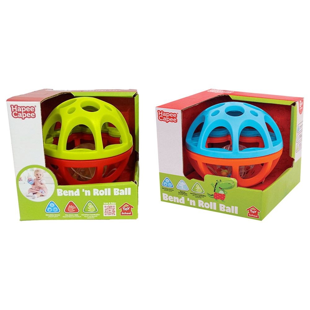 Hapee Capee - Bendy N Roll Ball - Color May Vary - 1pc