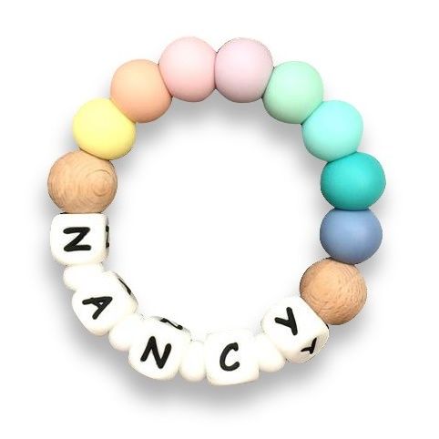 Desert Chomps - Personalized Teether Solo - Rainbow