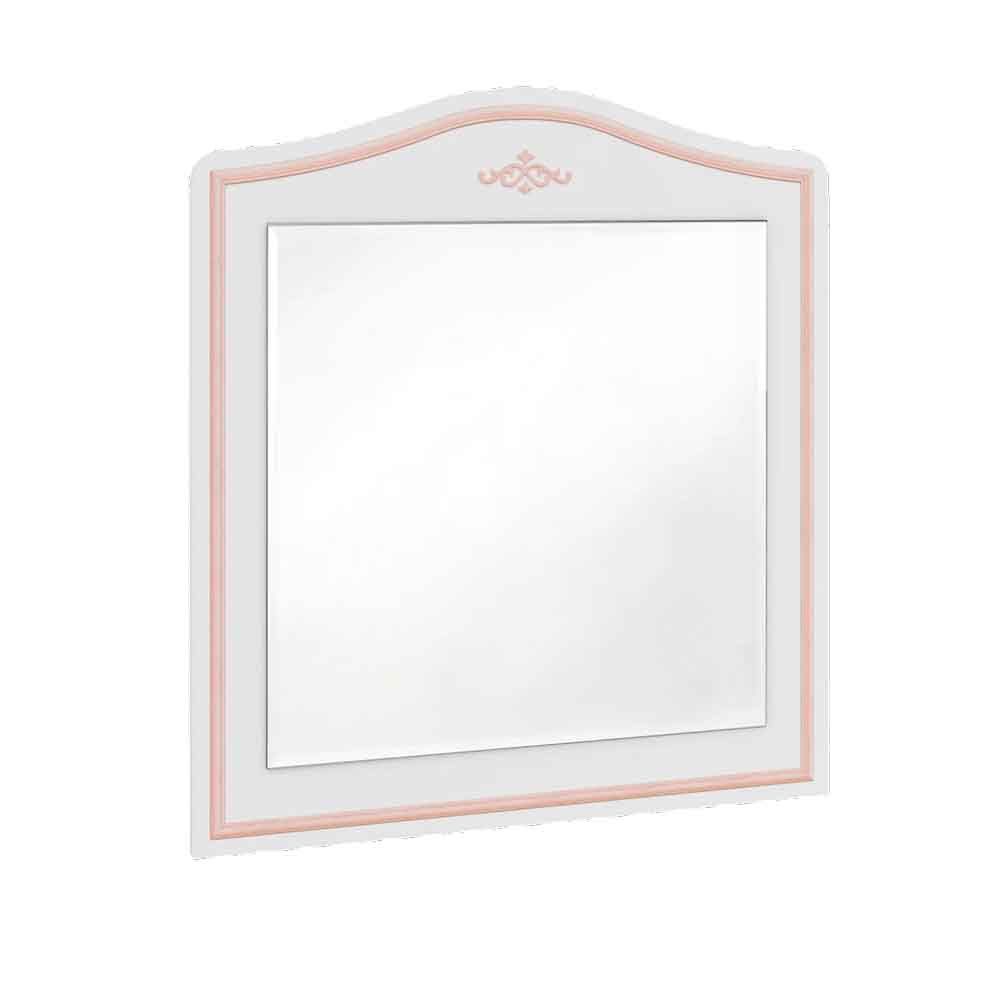 Cilek - Selena Pink Series Dresser Mirror - White