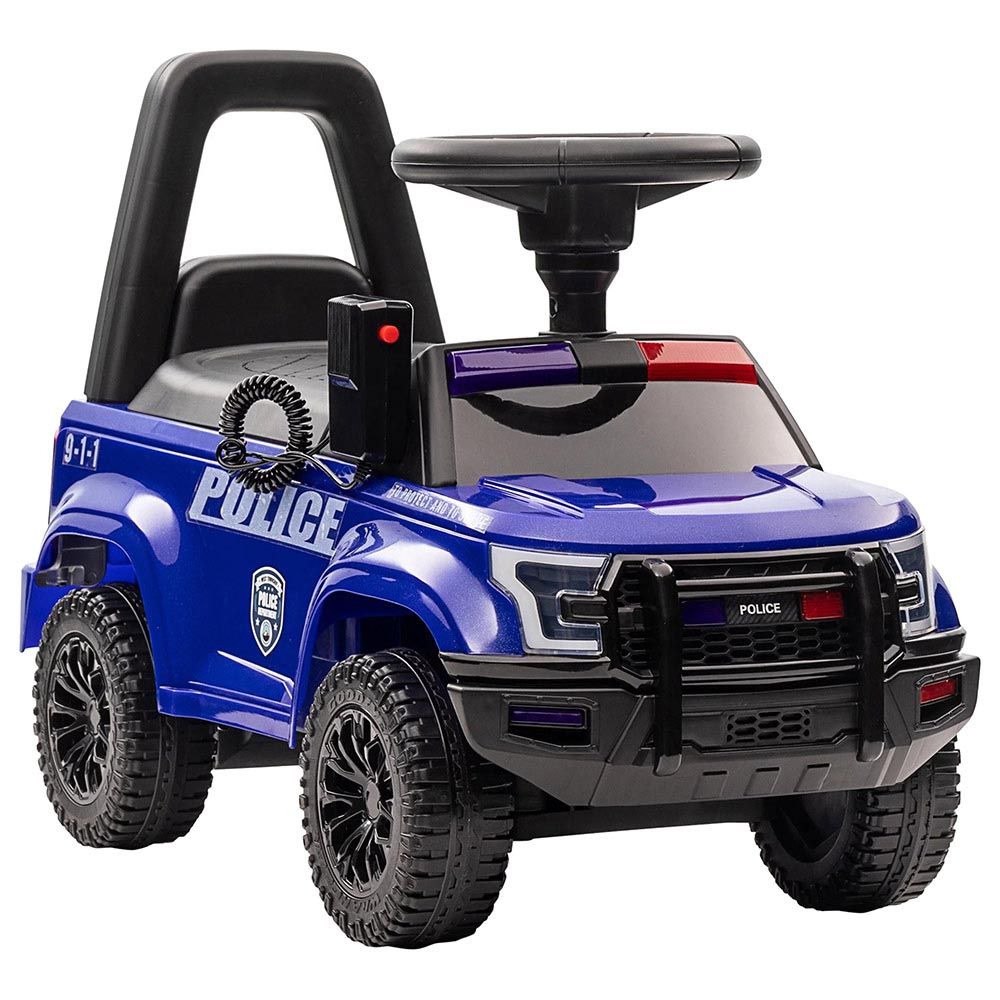 Amsham - Police Rideon Pusher Car - Blue