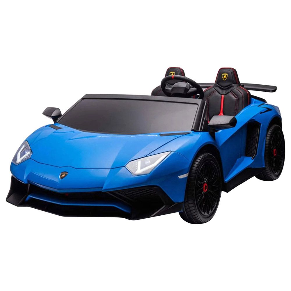 Lamborghini - Licensed Aventador SV Ride-On Car - Blue - 24 V