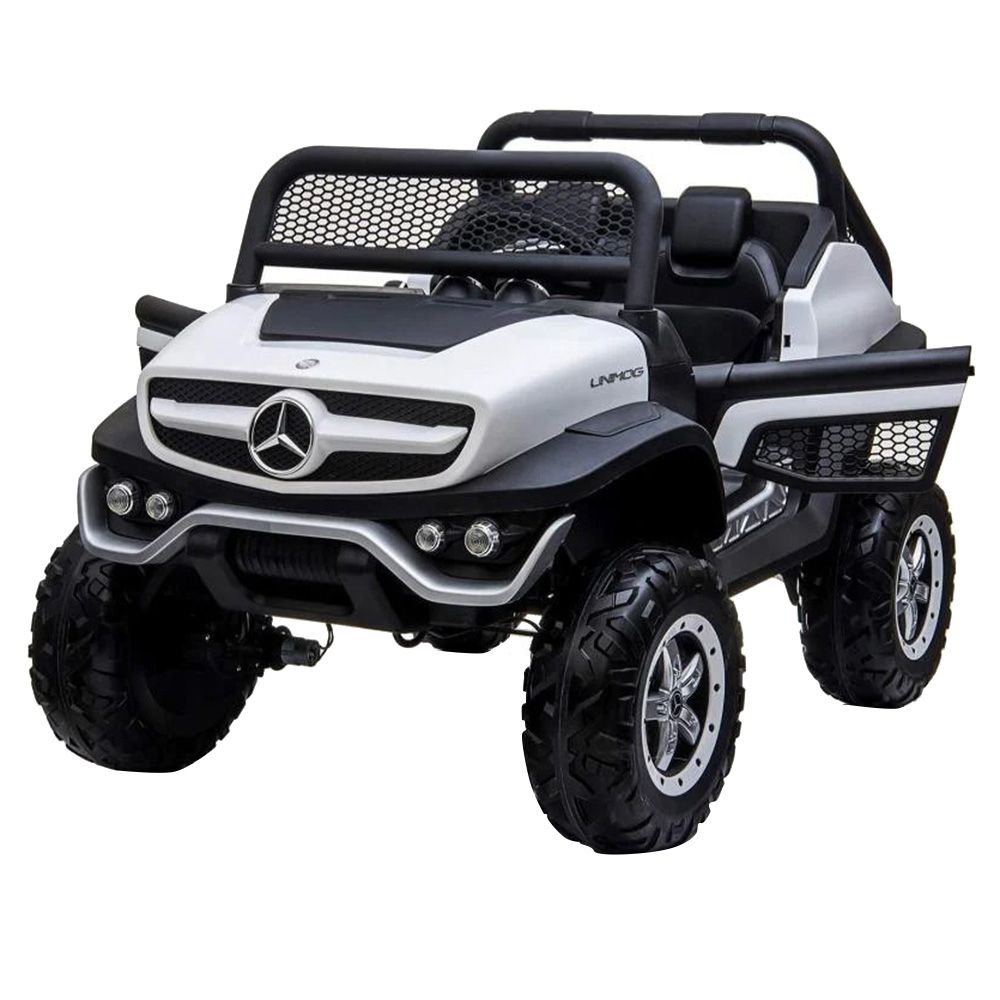 Mercedes-Benz - Unimog Big Kids Ride-On Car - 12V - White